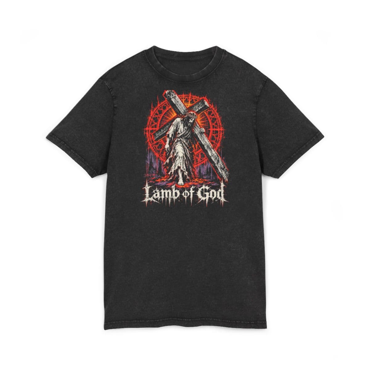 Lamb of God Tee in black, front